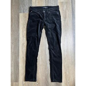 Levis 524 Too Superlow corduroy Jeans Womens 28x32 Black Excellent Skinny